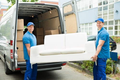 Student removals planning for a move in Hounslow with boxes and furniture