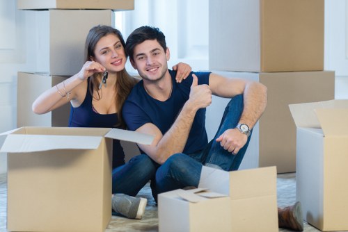 House removalists preparing a family home move in Hounslow