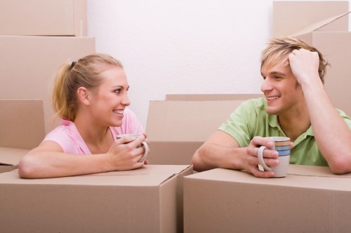 Person using assistive technology on an accessible moving services webpage