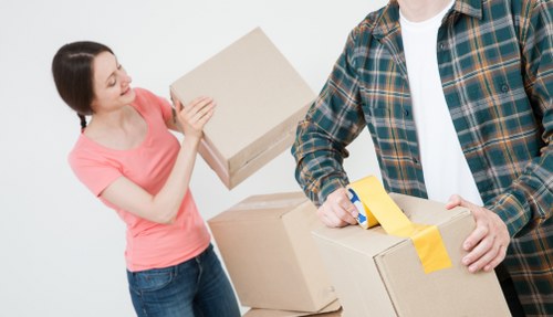 Careful loading of sofas and cabinets for furniture removals in Hounslow