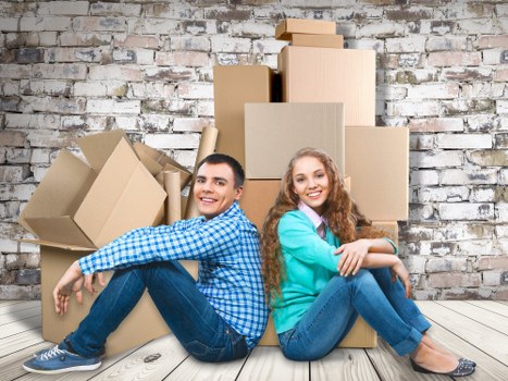 Professional movers loading household items for a local Hounslow relocation