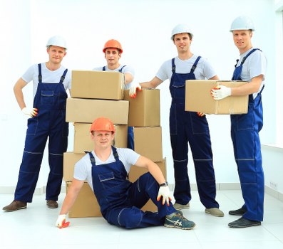 Packed moving boxes ready for a Hounslow home or business move