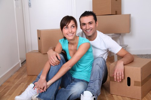 Furniture loading into a van for a Hounslow relocation