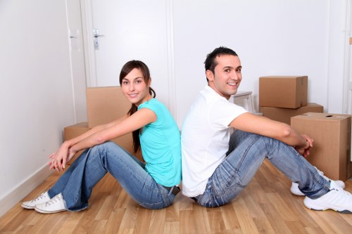 Bulky household furniture being collected locally