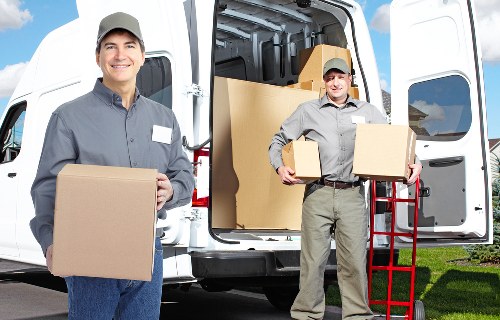 Packed boxes and home moving preparation in Hounslow