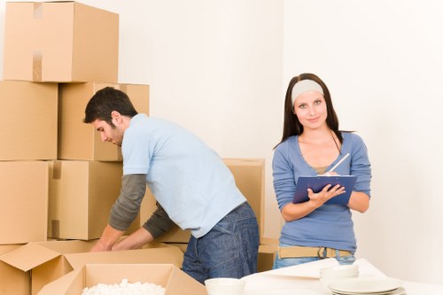 Careful handling of furniture in a Hounslow apartment move