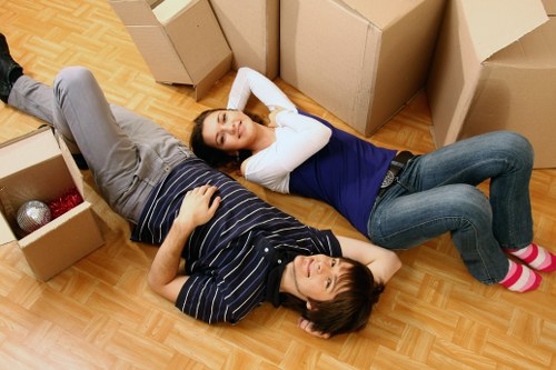 Packed removal van prepared for careful transport around Hounslow